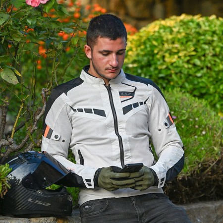 Kurtka LS2 Garda Air Man Green Black H-V Yel