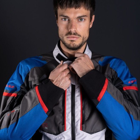 Kurtka LS2 Norway Man Blue Black Grey Red
