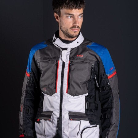 Kurtka LS2 Norway Man Blue Black Grey Red