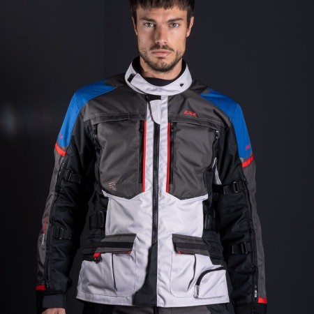Kurtka LS2 Norway Man Blue Black Grey Red