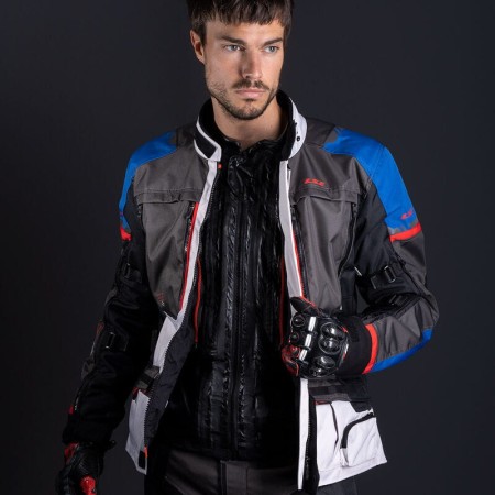 Kurtka LS2 Norway Man Blue Black Grey Red