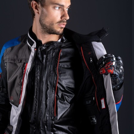 Kurtka LS2 Norway Man Blue Black Grey Red