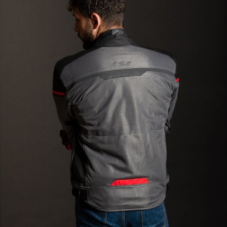 Kurtka LS2 Riva Man Black Dark Grey Red