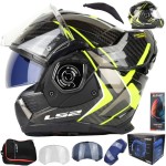 Kask LS2 FF901 Advant X C Future II H-V Yel.