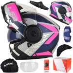 Kask LS2 FF902 Scope II Oxyd M.Gr.Bl.Prp + Pinlock