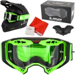 Gogle LS2 Aura Czarno-Zielone