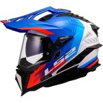 Kask LS2 MX701 Explorer Hexa White Blue Red