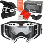 Gogle LS2 Aura Enduro Białe Pinlock Extra