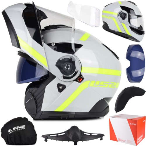 Przejdź do produktu Kask LS2 FF908 Strobe II Autox Grey H-V Yel