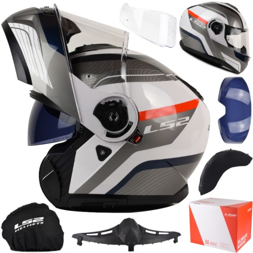 Przejdź do produktu Kask LS2 FF908 Strobe II Monza Wh. Blue Red