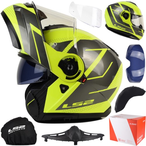 Przejdź do produktu Kask LS2 FF908 Strobe II Code H-V Yel. Grey