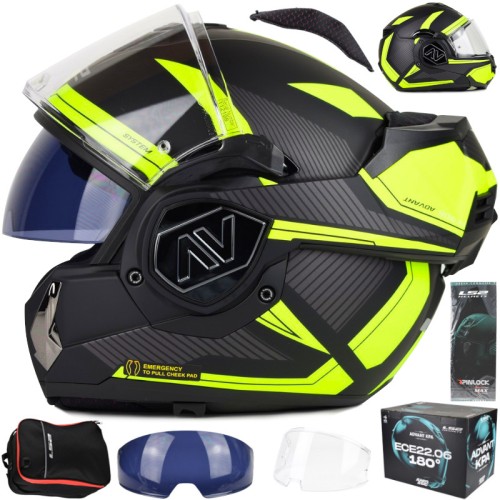 Przejdź do produktu Kask LS2 FF906 Advant Revo Black H-V Yellow