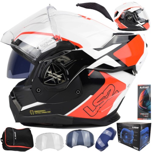 Przejdź do produktu Kask LS2 FF901 Advant X Metryk White Red