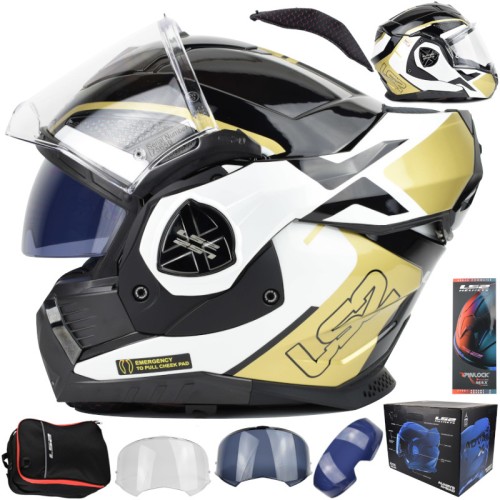 Przejdź do produktu Kask LS2 FF901 Advant X Metryk Black Gold