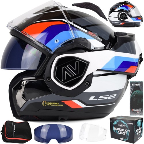 Przejdź do produktu Kask LS2 FF906 Advant Sport Black Blue Red
