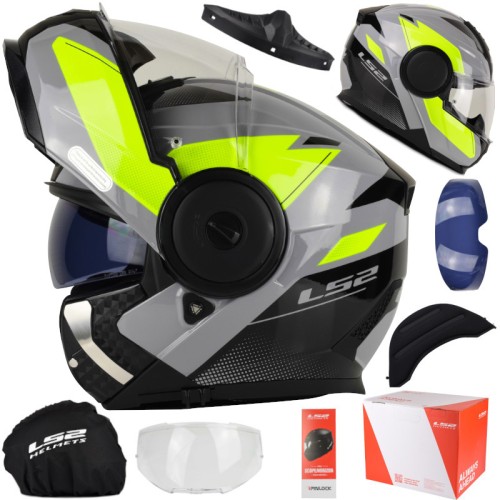 Przejdź do produktu Kask LS2 FF902 Scope II Duria Grey H-V + Pinlock