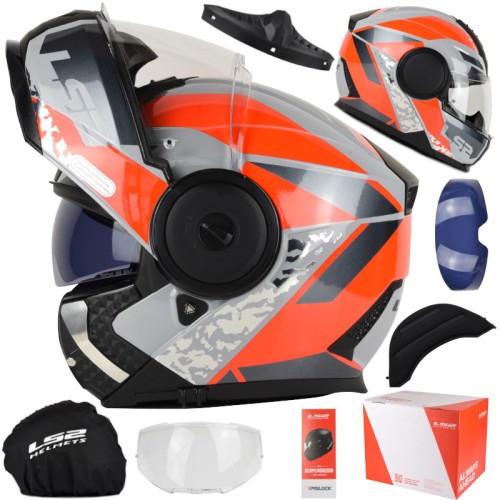 Przejdź do produktu Kask LS2 FF902 Scope II Oxyd Grey Red + Pinlock