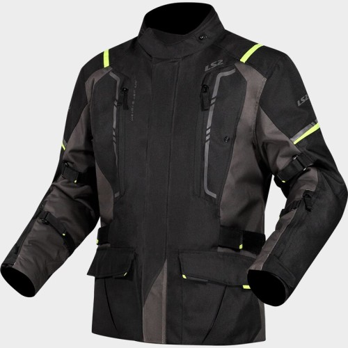 Przejdź do produktu Kurtka LS2 Narvik Man Grey Black H-V Yellow