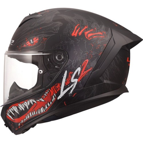 Przejdź do produktu Kask LS2 FF820 Rapid III Kaiju II Bl.Red White