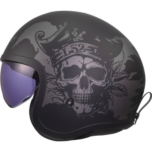 Przejdź do produktu Kask LS2 OF599 Spitfire II Willy Black Grey