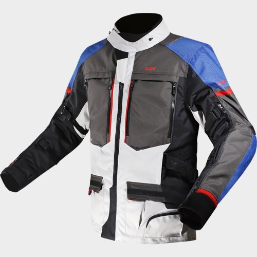 Przejdź do produktu Kurtka LS2 Norway Man Blue Black Grey Red