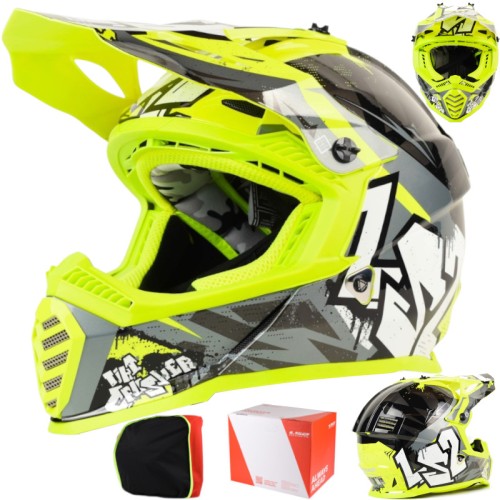 Przejdź do produktu Kask LS2 MX437 Fast II Mini Crusher Bl.H-V