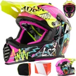 Kask LS2 MX437 Fast II Mini Gorilla Purple