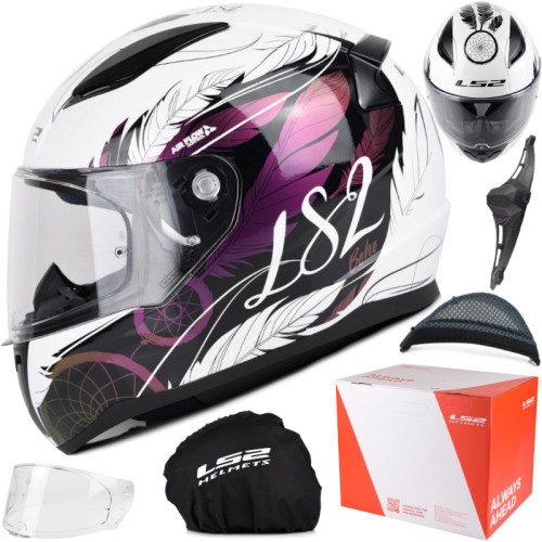 Przejdź do produktu Kask LS2 FF353 Rapid II Boho White Bl. Pink