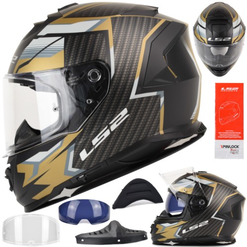 Przejdź do produktu Kask LS2 FF800 Storm II Tracker M.Black Gold