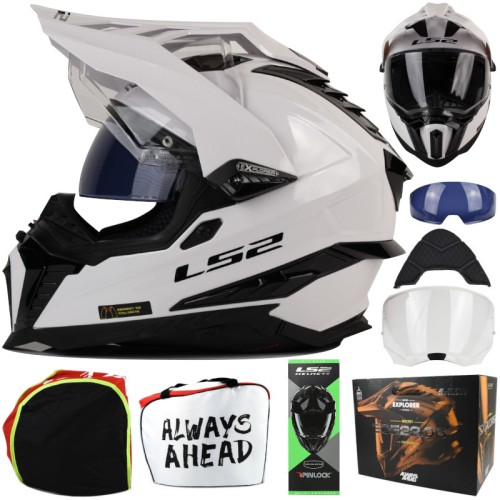 Przejdź do produktu Kask LS2 MX701 Explorer Solid White