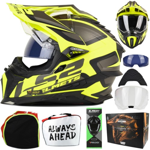 Przejdź do produktu Kask LS2 MX701 Explorer Alter Matt Black H