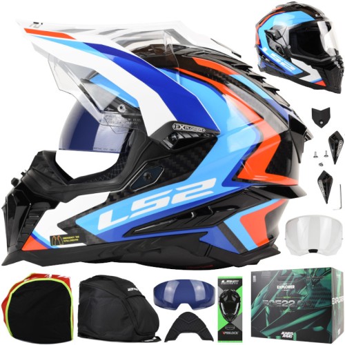 Przejdź do produktu Kask LS2 MX701 Explorer C Frontier II Wh.Bl.