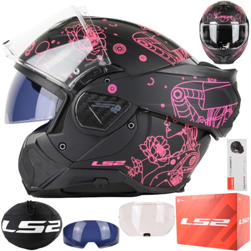 Przejdź do produktu Kask LS2 FF910 Advant II Sophia Black Pink