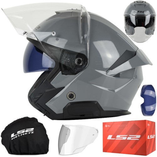 Przejdź do produktu Kask LS2 OF618 Verso II Solid Nardo Grey