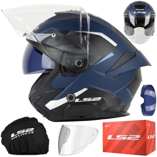 Przejdź do produktu Kask LS2 OF618 Verso II Air Navy Blue