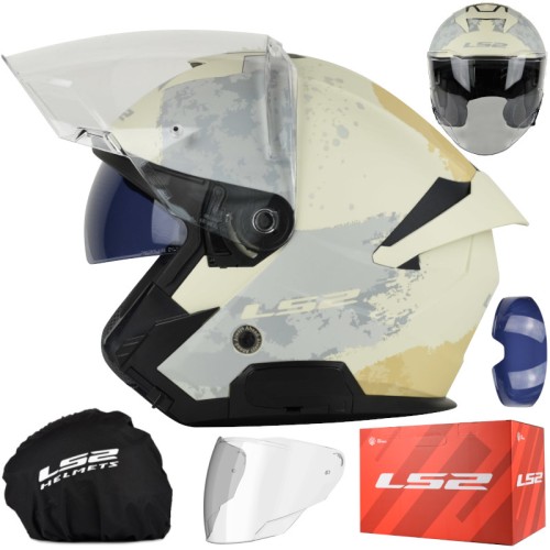 Przejdź do produktu Kask LS2 OF618 Verso II Aqua Ivory