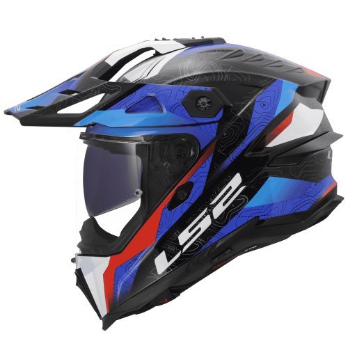 Przejdź do produktu Kask LS2 MX707 Explorer Evo Nivra Gloss Wh.Bl.Red