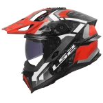 Kask LS2 MX707 Explorer Evo FC Falkur Gloss Re.Wh.